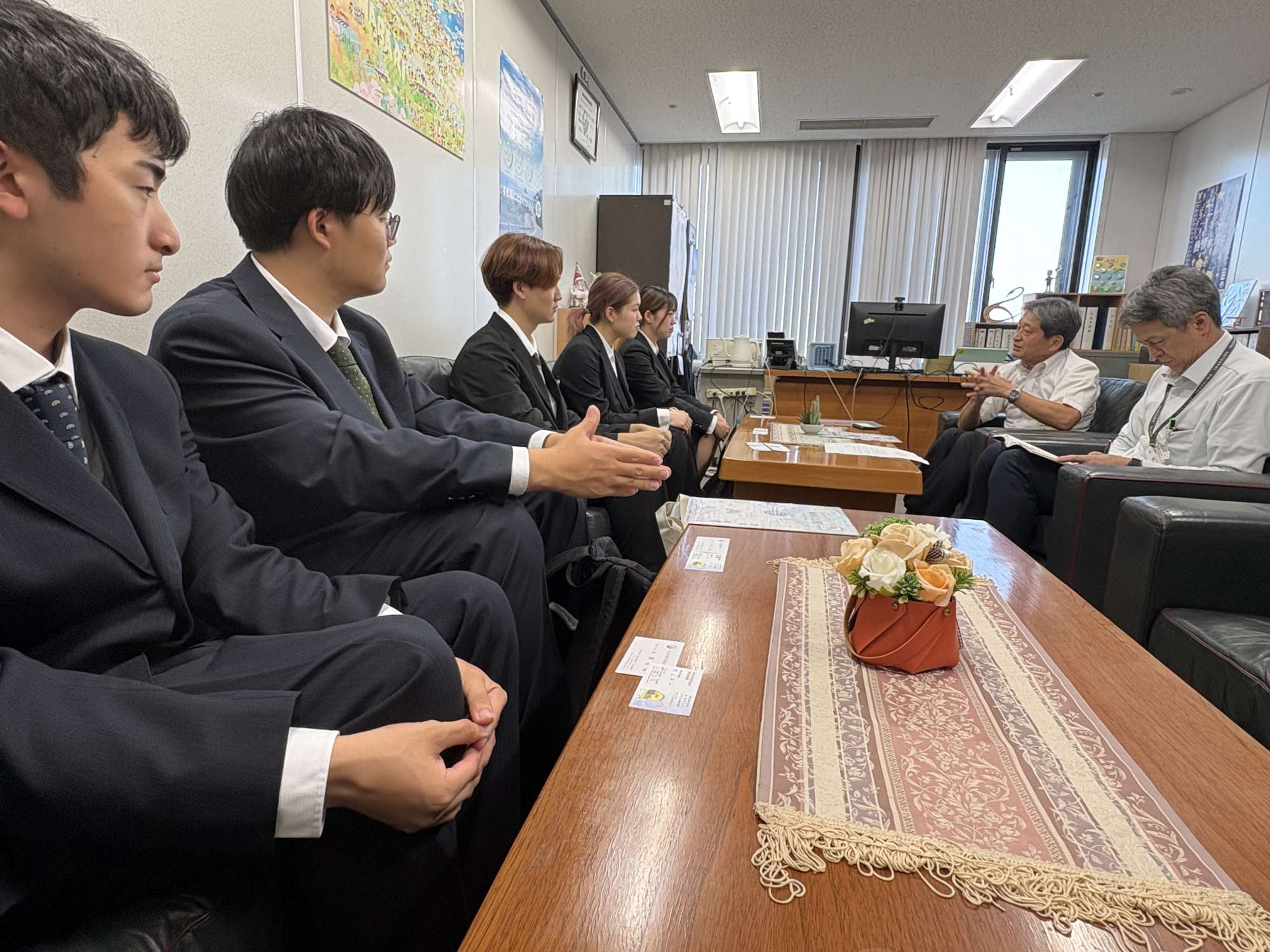 第7回ゆめいこい祭（大学祭）実行委員が今治市・今治市教育委員会へ表敬訪問（今治キャンパス）