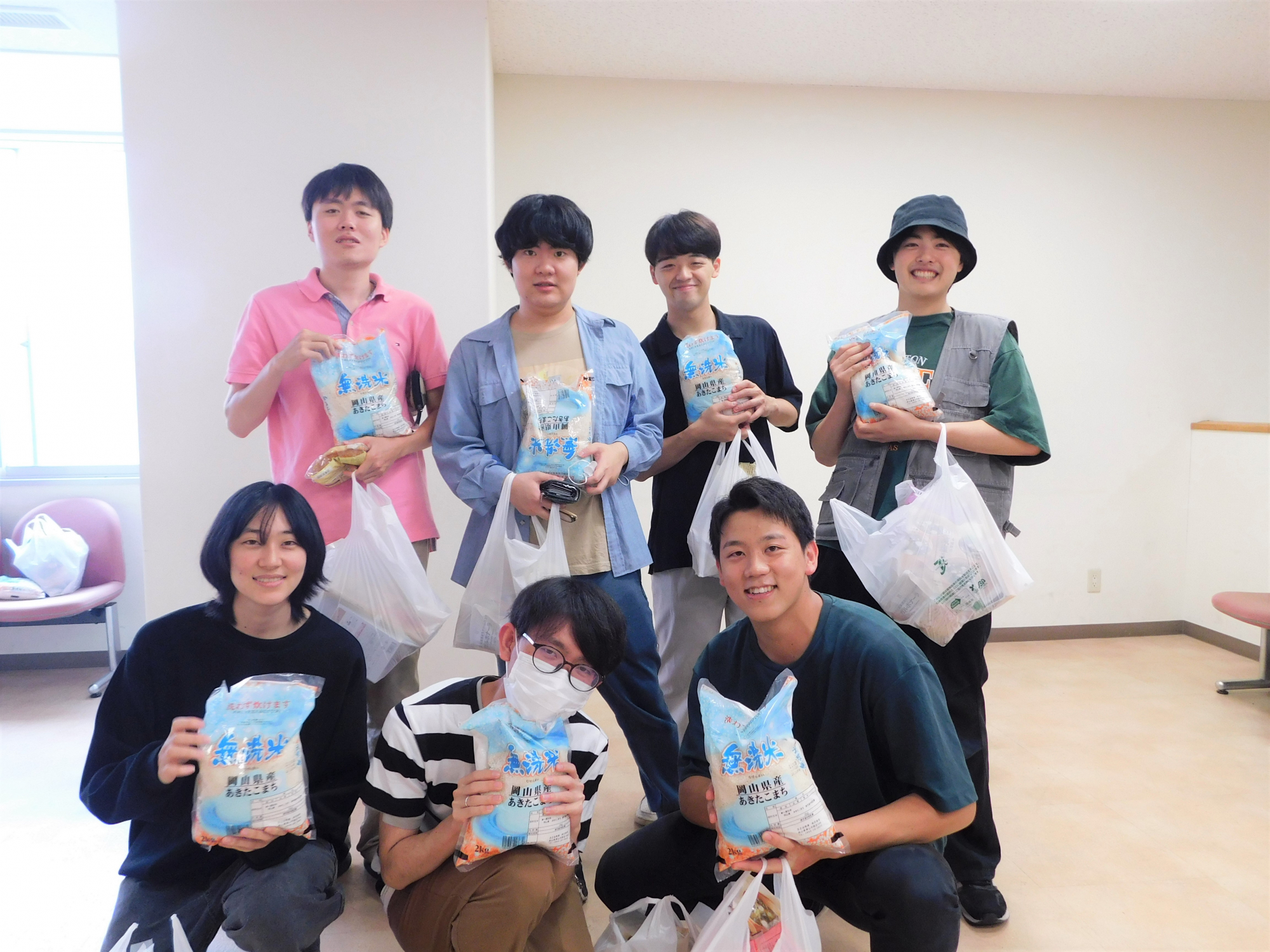 【学生支援】食料品配付（岡山キャンパス）