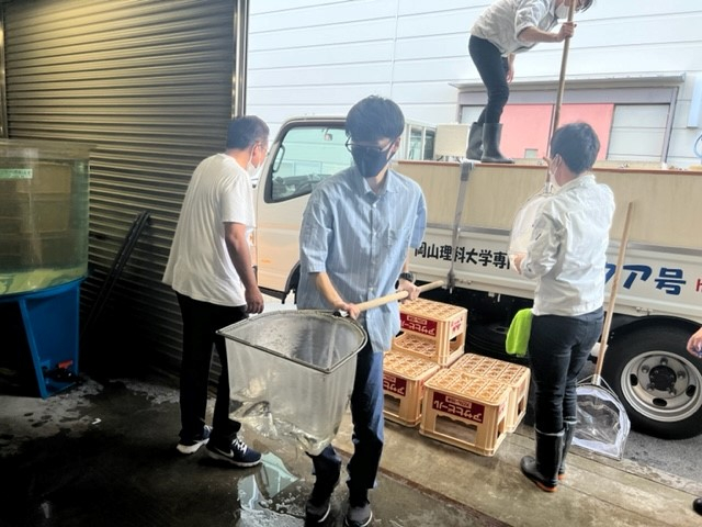 近大さん、ありがとう! 大切に育てます、陸上で