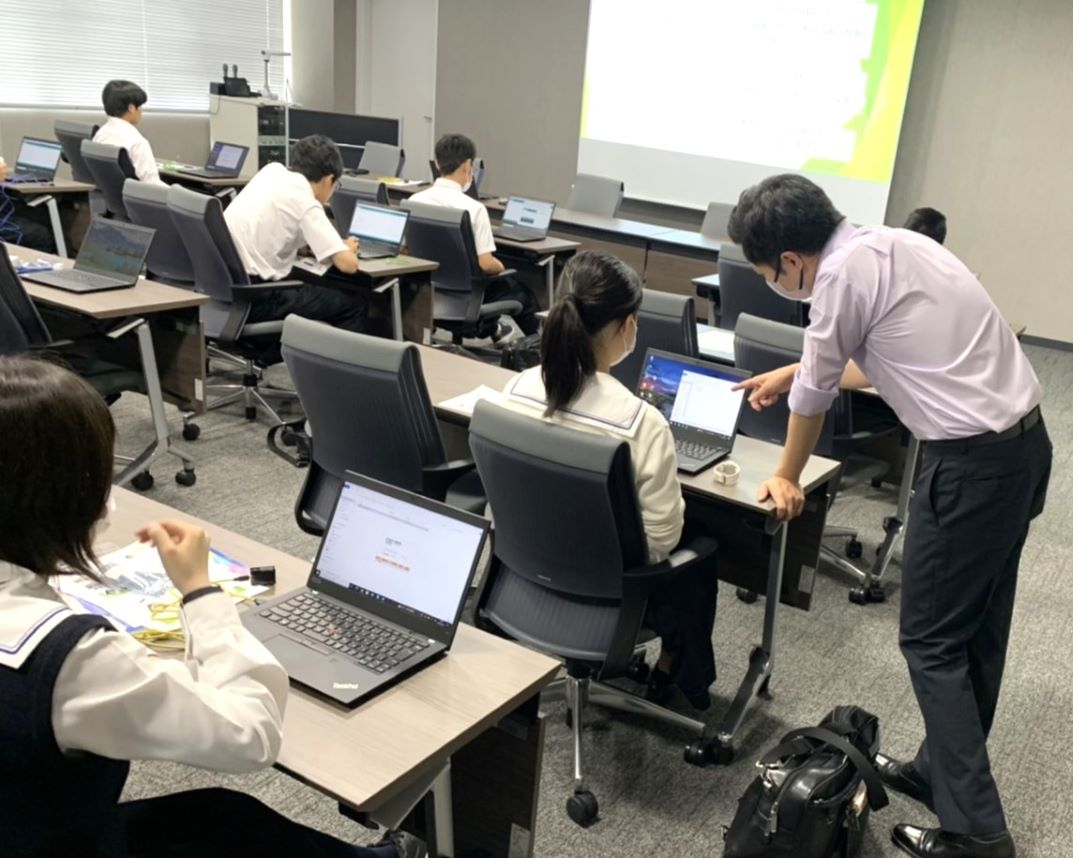 倉敷高等学校の生徒さんが来学