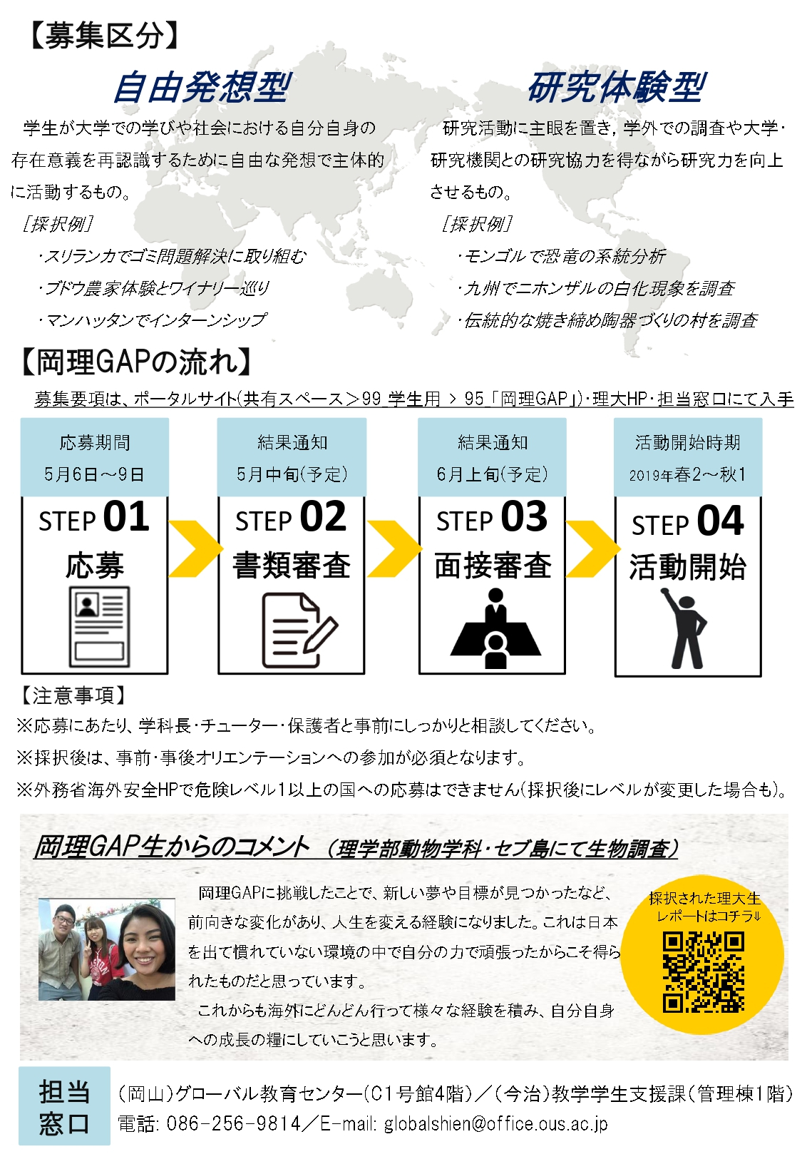 2019年度第Ⅰ期岡理GAP生募集開始