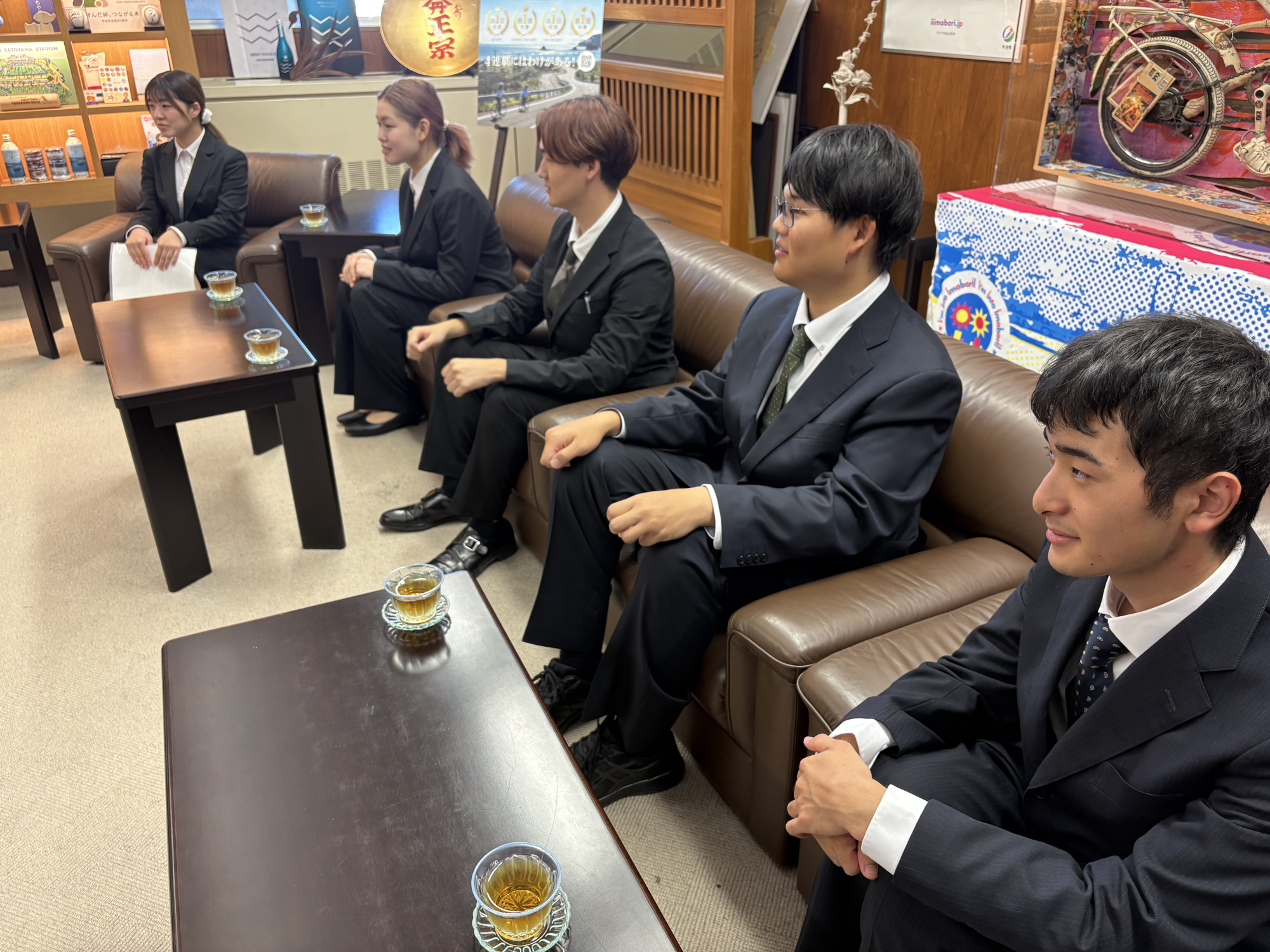 第7回ゆめいこい祭（大学祭）実行委員が今治市・今治市教育委員会へ表敬訪問（今治キャンパス）